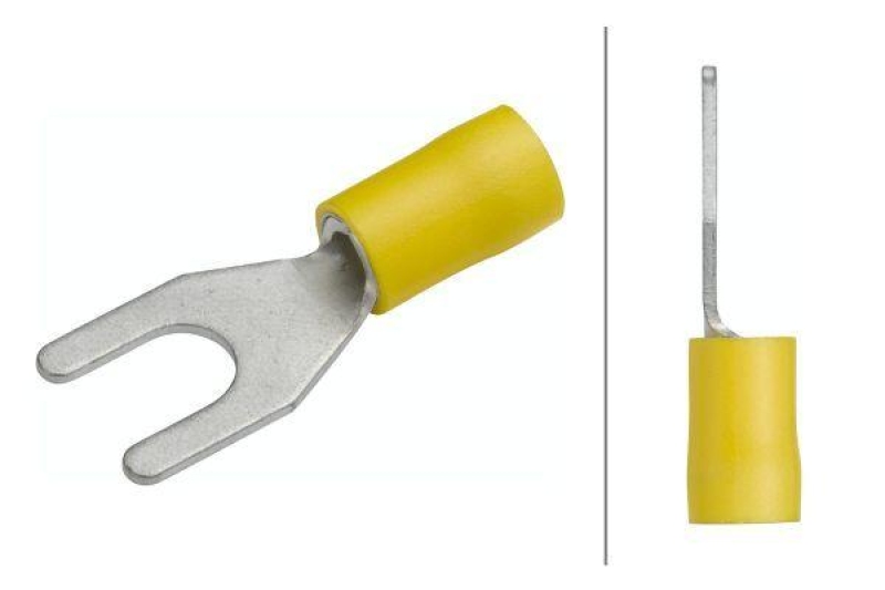 HELLA 8KW 744 785-003 Leitungsverbinder A 128 -> 6 mm&sup2;, gelb