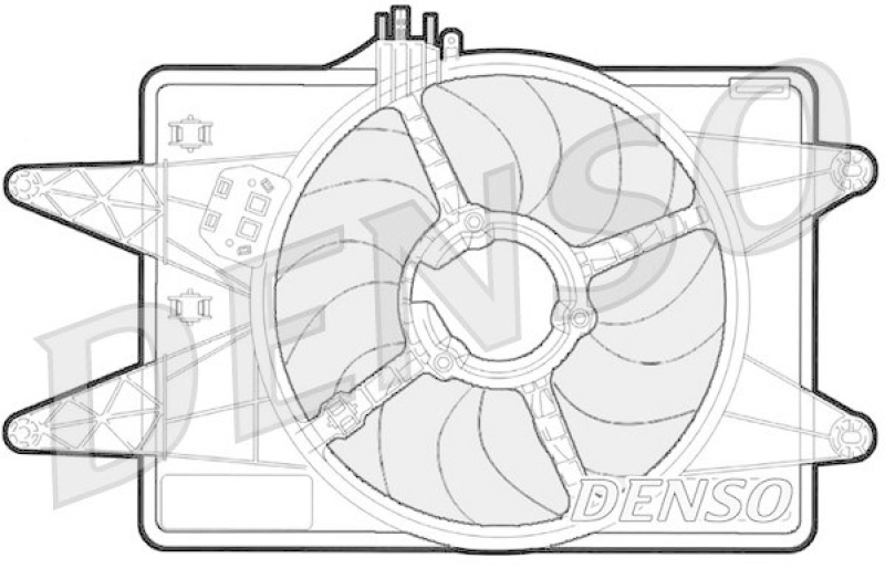 DENSO DER09024 K&uuml;hlerl&uuml;fter FIAT DOBLO Cargo (223) 1.9 D (223ZXB1A) (2001 - )