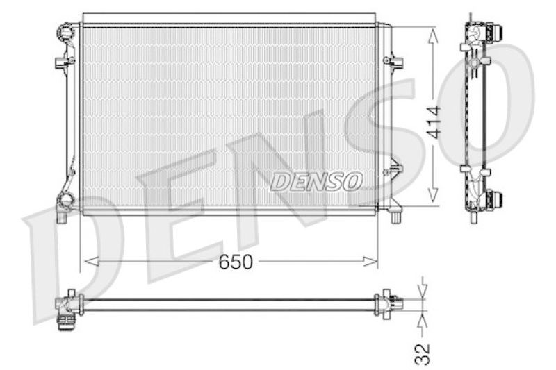 DENSO DRM32016 K&uuml;hler VW GOLF VI (5K1) 1.4 (2008 - 2012)