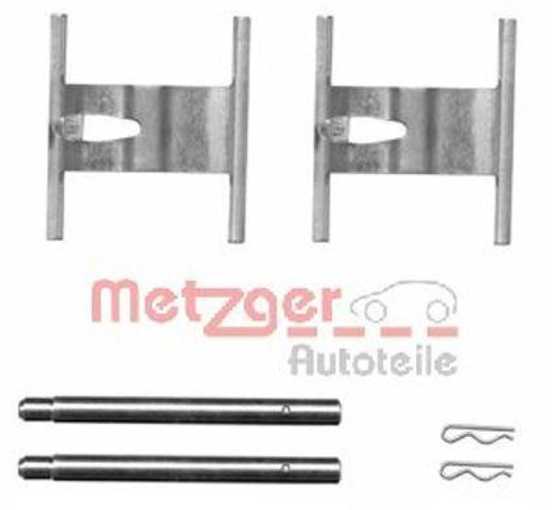 METZGER 109-1660 Zubeh&ouml;rsatz, Scheibenbremsbelag f&uuml;r AUDI/PORSCHE/VW