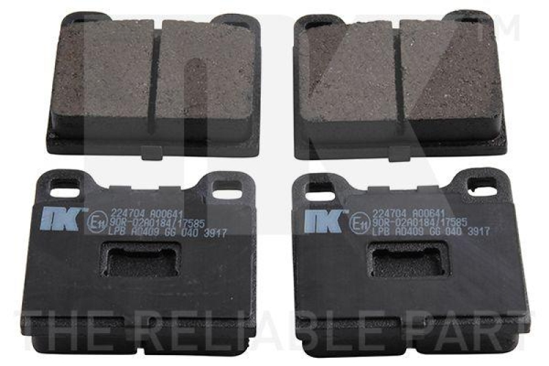 NK 224704 Bremsbelagsatz, Scheibenbremse f&uuml;r VW
