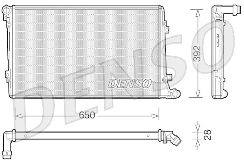 DENSO DRM32019 K&uuml;hler VW TOURAN (1T1, 1T2) 1.9 TDI (2003 - 2010)