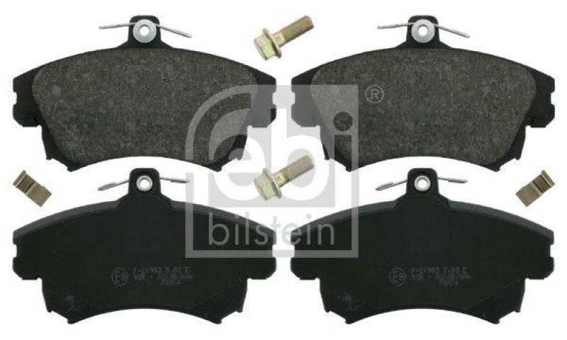 FEBI BILSTEIN 16214 Bremsbelagsatz mit Befestigungsmaterial f&uuml;r VOLVO