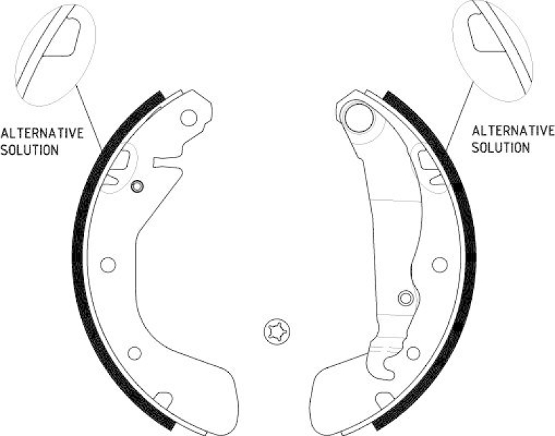 HELLA 8DB 355 001-291 Bremsbackensatz f&uuml;r OPEL