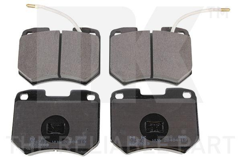 NK 224710 Bremsbelagsatz, Scheibenbremse f&uuml;r AUDI