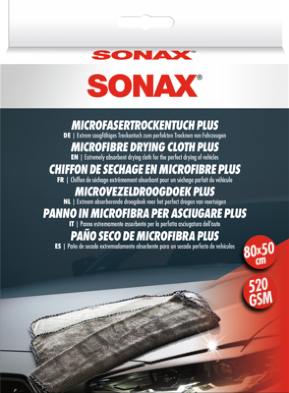 SONAX 04512000 Microfasertrockentuch Plus