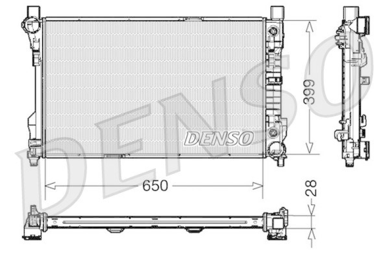 DENSO DRM17079 K&uuml;hler MERCEDES-BENZ C-CLASS (W203) C 180 Kompressor (203.046) (2002 - 2007)