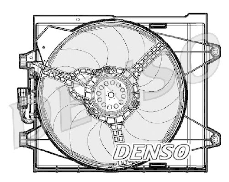 DENSO DER09046 Kühlerlüfter FIAT 500 (312) 1.2 (2007 - )