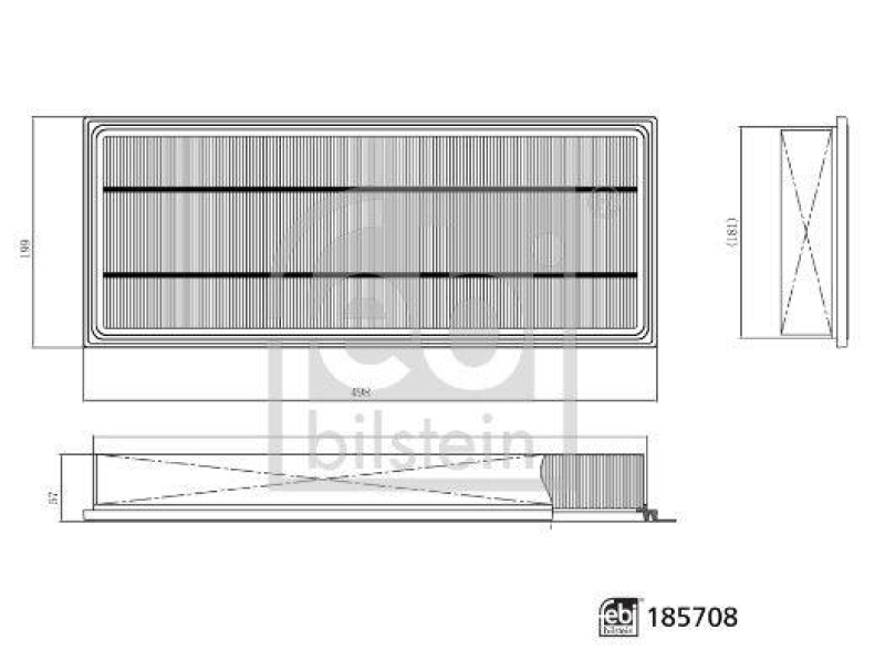 FEBI BILSTEIN 185708 Innenraumfilter für Massey Ferguson