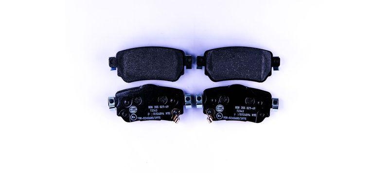 HELLA 8DB 355 021-491 Bremsbelagsatz, Scheibenbremsbelag f&uuml;r NISSAN/RENAULT