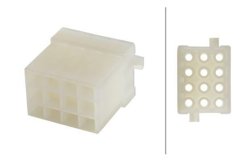 HELLA 8KW 744 857-003 Steckgeh&auml;use B 115 12 polig, -> 2,5 mm&sup2;