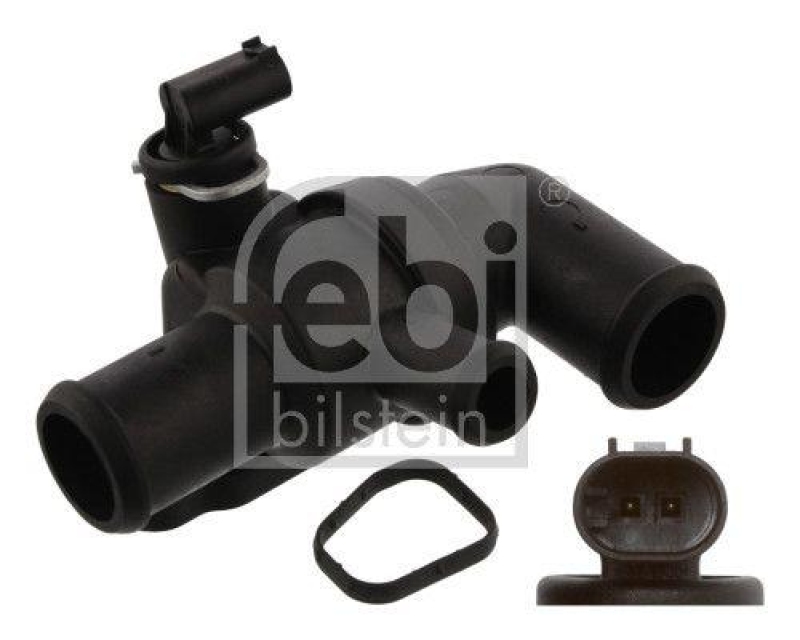 FEBI BILSTEIN 37081 Thermostat mit Geh&auml;use, Dichtung und Temperaturschalter f&uuml;r SMART