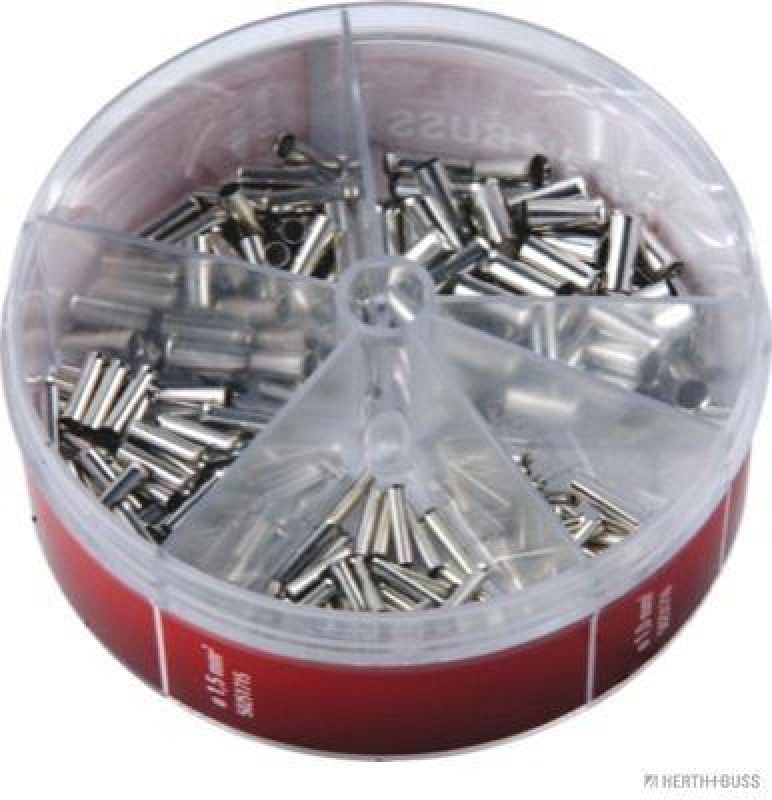 HERTH+BUSS 54254700 Sortiment, Quetschverbinder Inhalt: 250 Aderendhülsen von 1 - 6 mm²