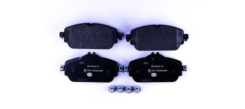 HELLA 8DB 355 021-551 Bremsbelagsatz, Scheibenbremsbelag f&uuml;r MB