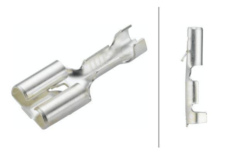 HELLA 8KW 744 882-003 Leitungsverbinder, silber -> 1 mm&sup2;, Flachsteckh&uuml;lse