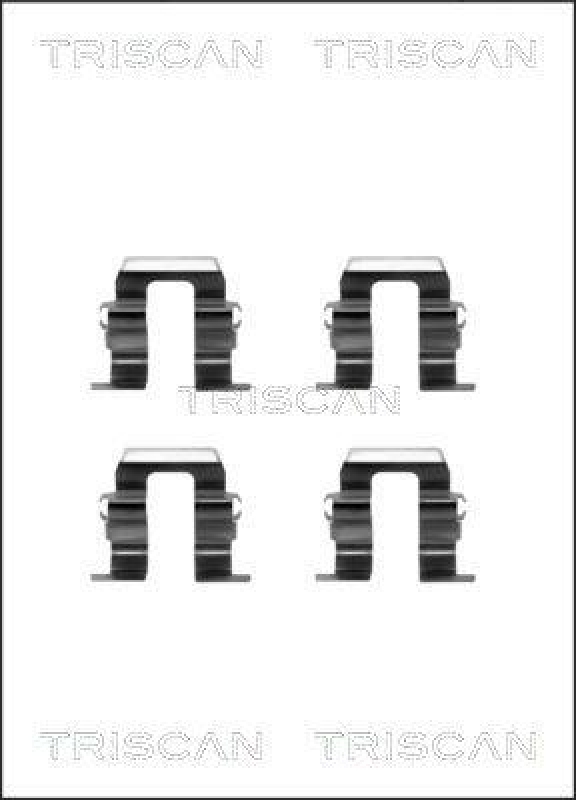 TRISCAN 8105 681531 Montagesatz, Scheibenbremsbelag f&uuml;r Subaru