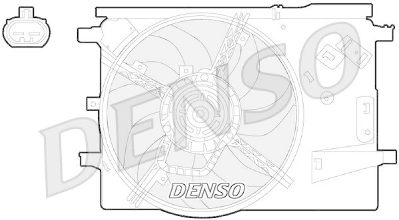 DENSO DER09053 K&uuml;hlerl&uuml;fter OPEL CORSA D 1.2 (2006 - )