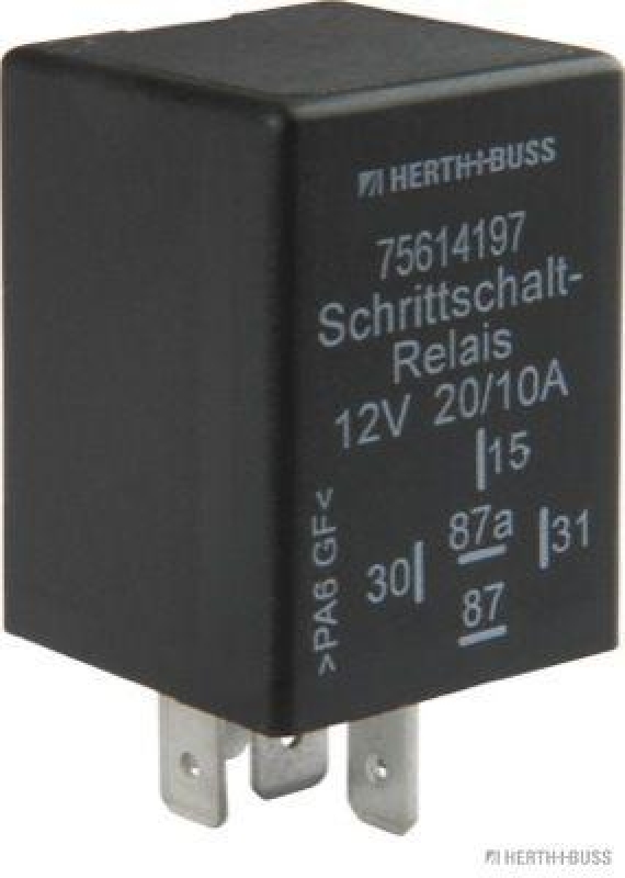 HERTH+BUSS 75614197 Relais, Arbeitsstrom 12 V, 20 A, 5 pins