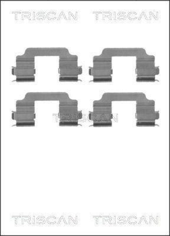 TRISCAN 8105 691620 Montagesatz, Scheibenbremsbelag f&uuml;r Suzuki