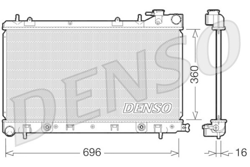 DENSO DRM36002 K&uuml;hler SUBARU FORESTER (SG) 2.0 (2002 - )