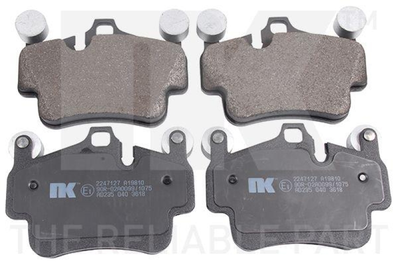 NK 2247127 Bremsbelagsatz, Scheibenbremse f&uuml;r PORSCHE