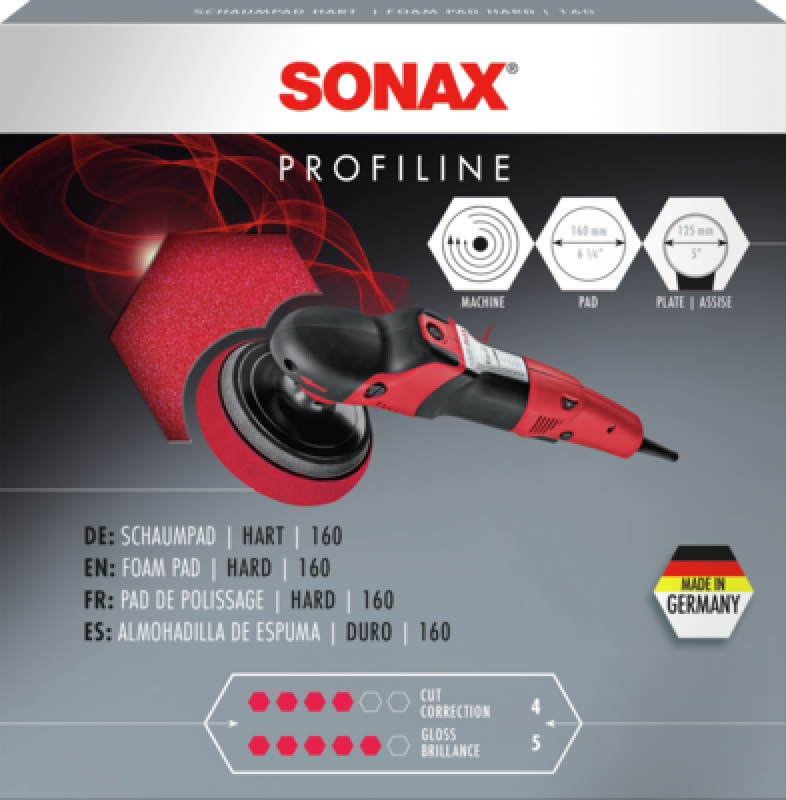 SONAX 04931000 Schaumpad hart 160