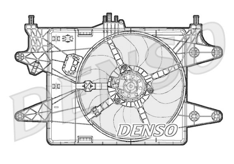 DENSO DER09081 Kühlerlüfter FIAT DOBLO (119) 1.4 (2005 - )
