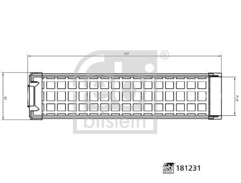 FEBI BILSTEIN 181231 Luftfilter f&uuml;r John Deere