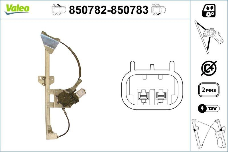 VALEO 850782 Fensterheber vorne links RENAULT ESPACE