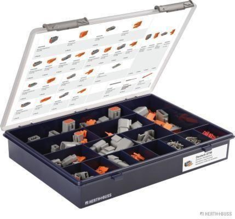 HERTH+BUSS 54290300 Sortiment, Steckgehäuse Deutsch DTM, 254-teilig