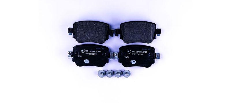 HELLA 8DB 355 021-911 Bremsbelagsatz, Scheibenbremsbelag f&uuml;r AUDI