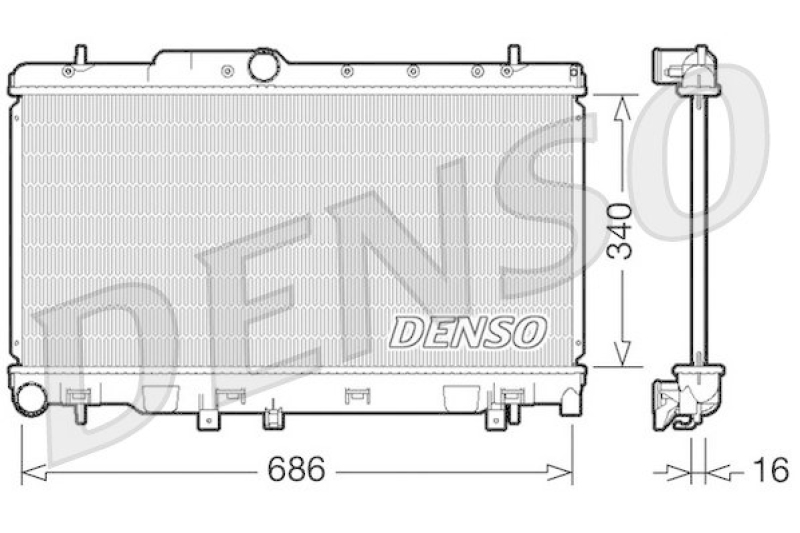 DENSO DRM36010 K&uuml;hler SUBARU LEGACY III Estate (BE, BH) 2.0 AWD (2002 - 2003)