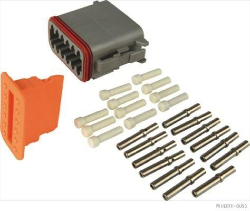 HERTH+BUSS 50390599 Steckgeh&auml;usesatz Deutsch DT, 12-polig