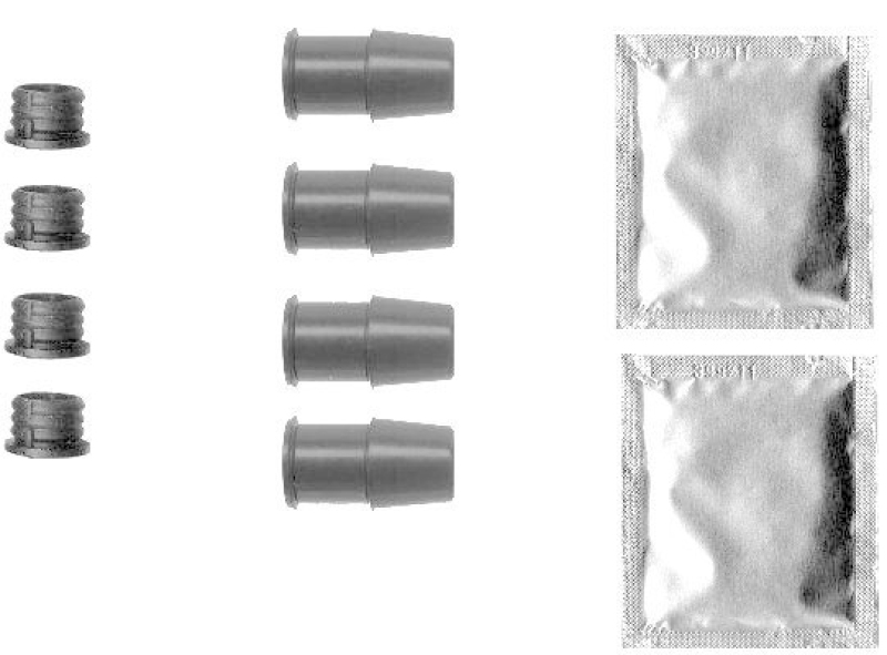 HELLA 8DZ 355 201-591 Zubeh&ouml;rsatz, Bremssattel f&uuml;r VW/OPEL/BMW/FORD/AUDI/...