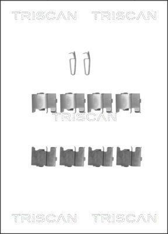 TRISCAN 8105 501587 Montagesatz, Scheibenbremsbelag f&uuml;r Mazda