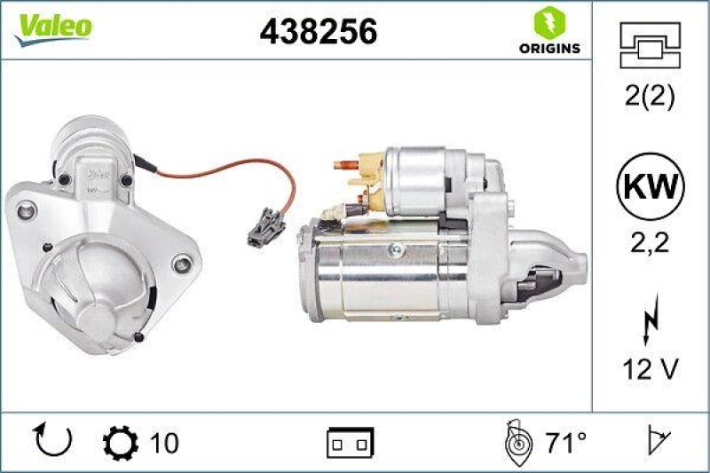 VALEO 438256 Starter Neu - ORIGINS