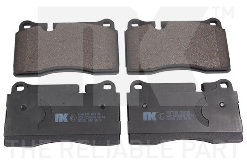 NK 2247138 Bremsbelagsatz, Scheibenbremse f&uuml;r AUDI, CUPRA, SEAT