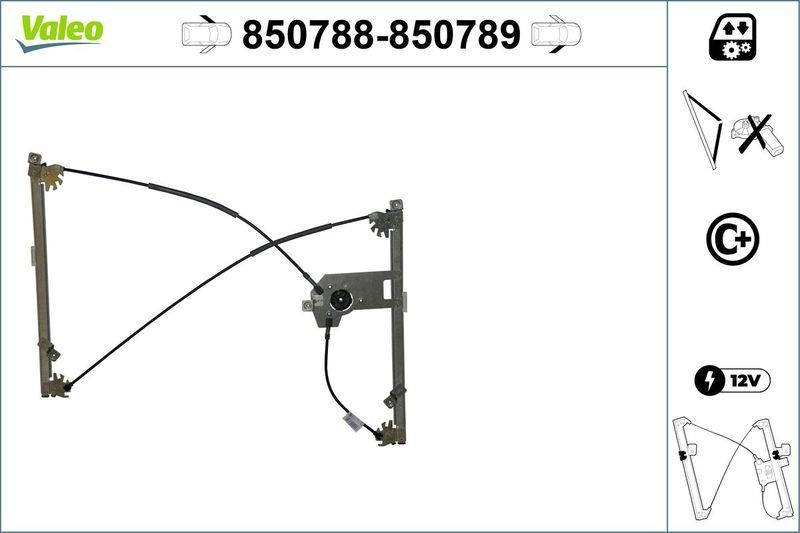 VALEO 850788 Fensterheber (o. Motor) vorne links RENAULT