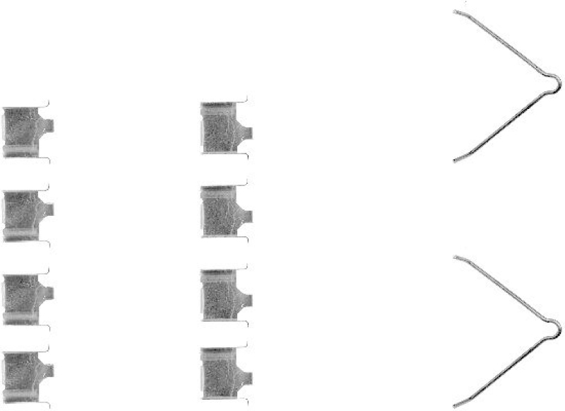 HELLA 8DZ 355 202-451 Zubeh&ouml;rsatz, Scheibenbremsbelag f&uuml;r MAZDA