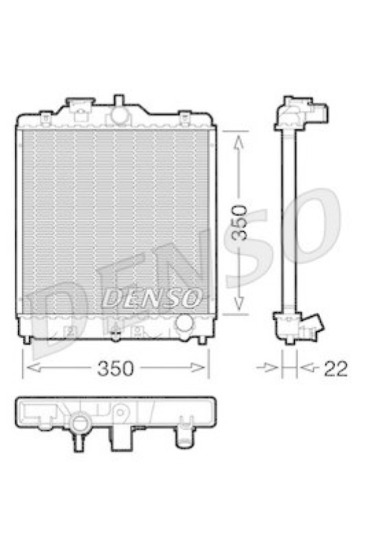 DENSO DRM40003 K&uuml;hler HONDA CIVIC VI Hatchback (EJ, EK) 1.4 i (EJ9) (1995 - 2001)