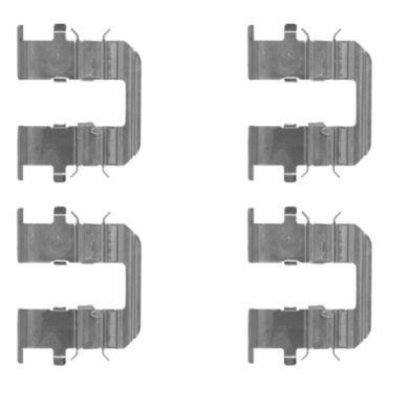HELLA 8DZ 355 204-661 Zubeh&ouml;rsatz, Scheibenbremsbelag f&uuml;r KIA