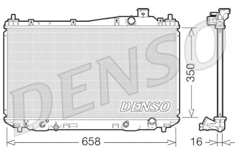DENSO DRM40008 K&uuml;hler HONDA CIVIC VII Coupe (EM2) 1.7 i (2001 - 2005)