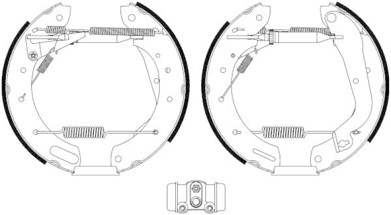 HELLA 8DB 355 022-651 Bremsbackensatz für NISSAN TERRANO II (R20)