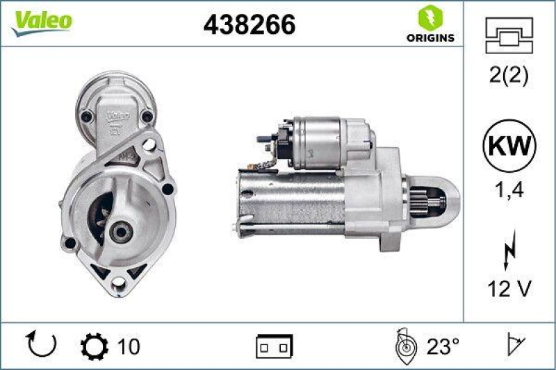 VALEO 438266 Starter Neu - ORIGINS