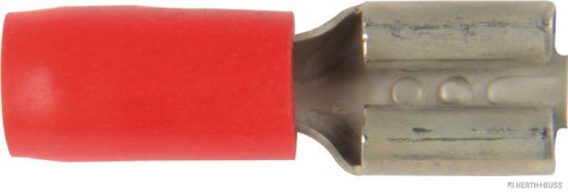 HERTH+BUSS 50252505066 Quetschverbinder 0,5 - 1 mm&sup2;, 4,8 x 0,5 mm, DIN 46245, 10 St&uuml;ck
