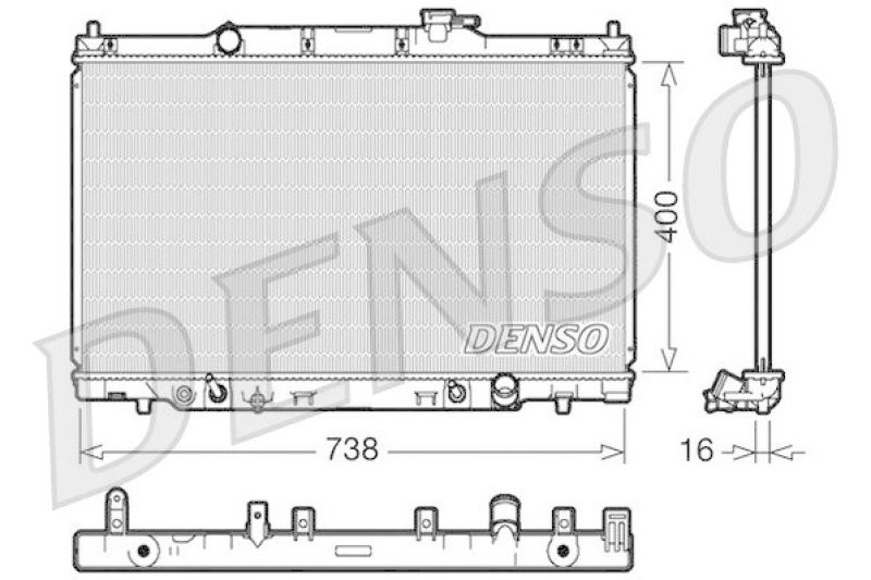 DENSO DRM40013 K&uuml;hler HONDA CR-V II (RD_) 2.4 Vtec 4WD (RD7) (2001 - 2006)
