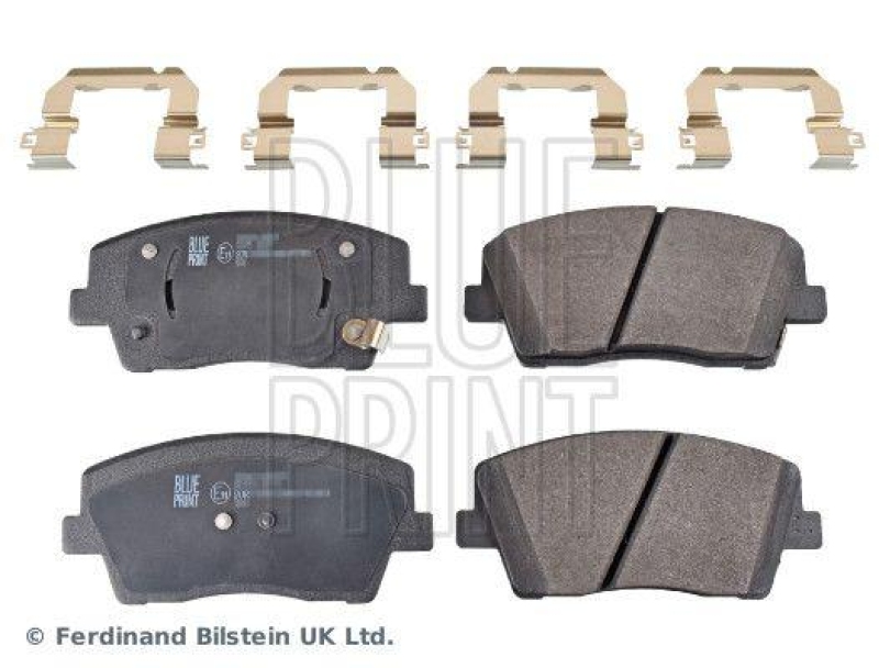 BLUE PRINT ADG042190 Bremsbelagsatz mit Befestigungsmaterial f&uuml;r KIA