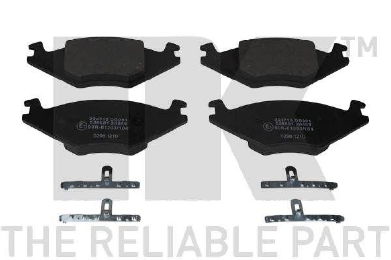 NK 224715 Bremsbelagsatz, Scheibenbremse f&uuml;r SEAT, VW