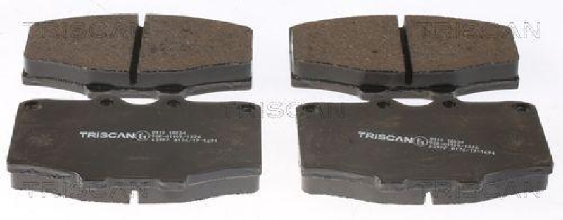 TRISCAN 8110 10034 Bremsbelag Vorne f&uuml;r Toyota Hilux, Landcruiser