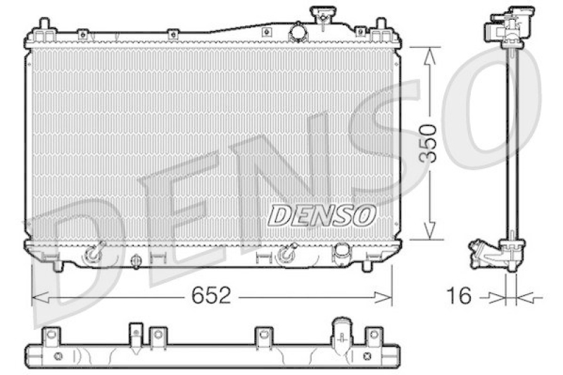 DENSO DRM40019 K&uuml;hler HONDA CIVIC VII Hatchback (EU, EP, EV) 1.4 iS (EP1) (2001 - 2005)